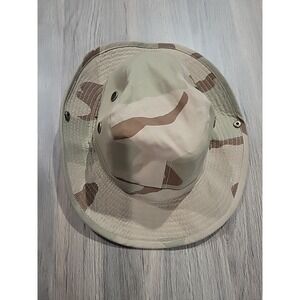 Desert Camo Boonie Hat Outdoor Cap Medium. Adjustable Strap. Wide Brim